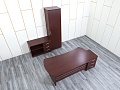 Кабинет руководителя  1 800х900х770 ЛДСП Махагон   (КРШ-29113)