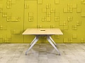 Офисный стол для переговоров Steelcase ЛДСП Зебрано Франция  СГПЗ1-04026