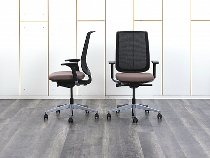 Офисное кресло для персонала  SteelCase Сетка Коричневый   (КПСК-07072)
