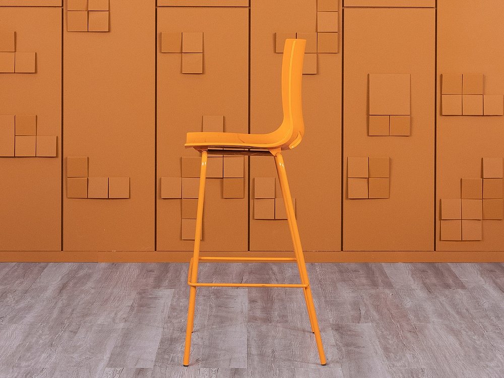 Барный стул  Пластик Оранжевый   (УНПО1-20025)