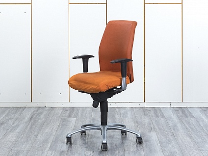 Офисное кресло для персонала   Ткань Оранжевый   (КПТО-04044)