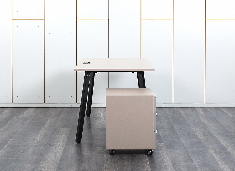 Комплект офисной мебели стол с тумбой  1 400х800х750 ЛДСП Бежевый   (СППБк-05082)