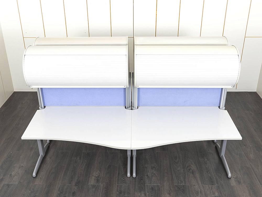 Комплект офисной мебели SteelCase 2 800х1 600х1 720 ЛДСП Серый   (КОМС-29071)