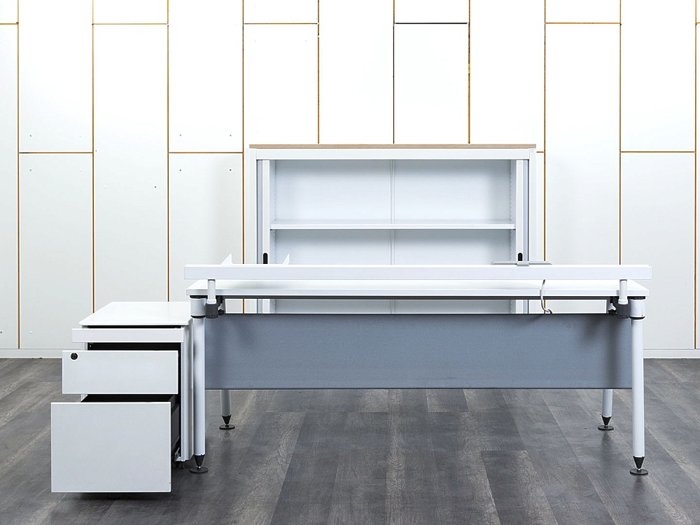 Кабинет руководителя Herman Miller 1 800х880х820 ЛДСП Белый   (КРБ-13112)