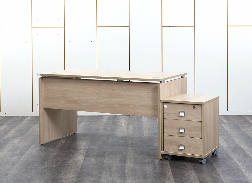Комплект офисной мебели стол с тумбой  1 400х720х750 ЛДСП Бук   (СППВк-07062)