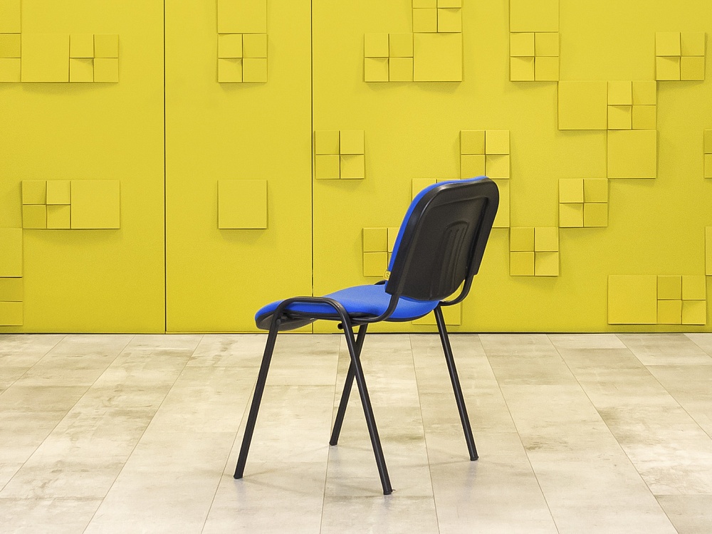 Офисный стул  ИЗО Ткань Синий Россия  ИзоН(н)