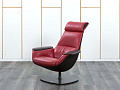 Мягкое кресло SteelCase Кожа Красный Massaud Lounge Chair  (КНКК-14045)