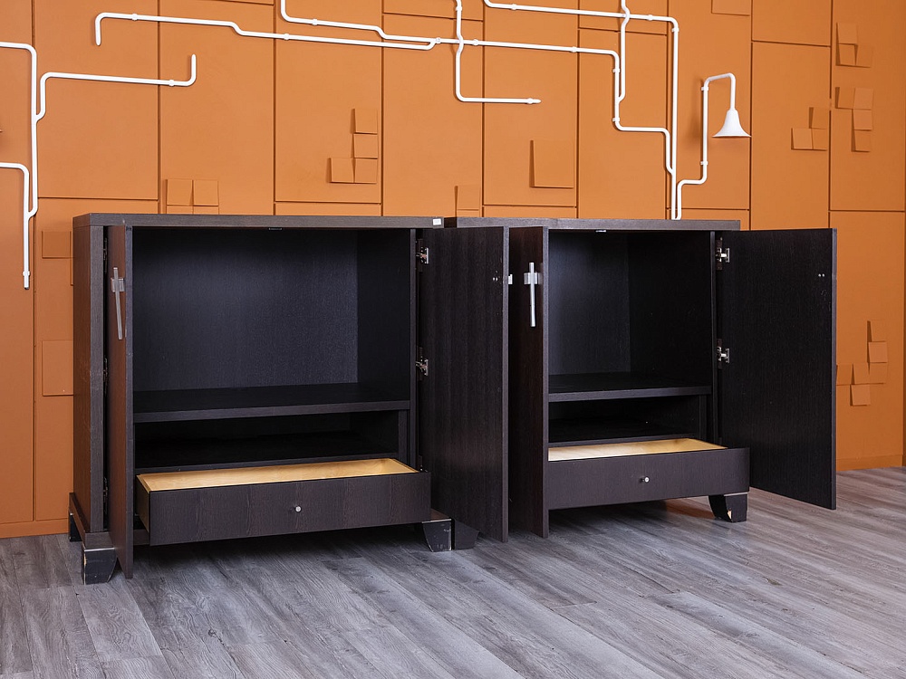 Шкаф для документов  1 200х600х1 160 Шпон Венге   (ШД2ДЕК-08075)