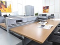 Комплект офисной мебели Herman Miller 3 200х1 800х1 000 ЛДСП Орех   (КОМХ1-16082)