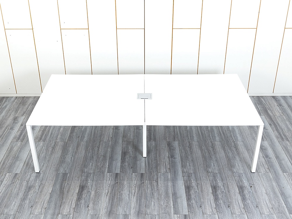 Офисный стол для переговоров Techo 2 800х1 400х750 ЛДСП Белый   (СГПБ1-08074)