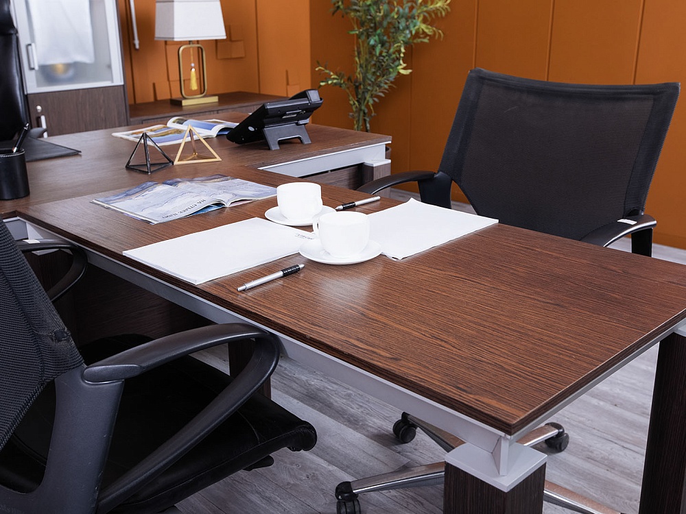 Кабинет руководителя MARTEX 1 800х800х750 Шпон Венге HAN  (КРЕ-19084)