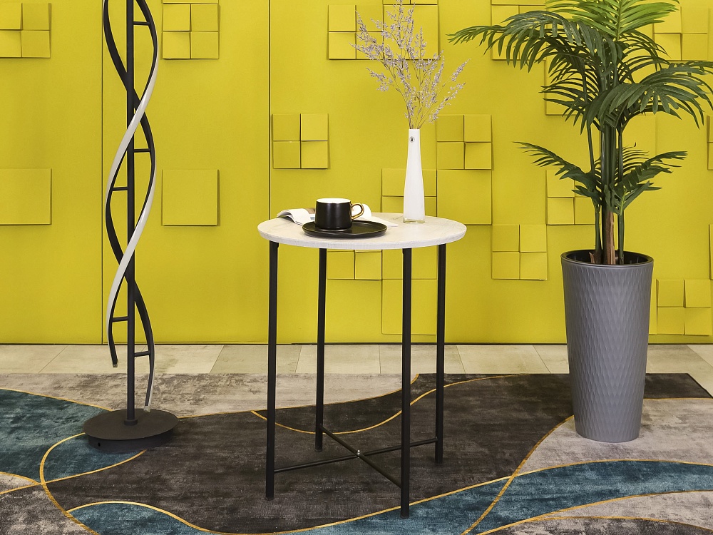 Журнальный столик  ЛДСП Дуб беленый Россия  СЖКВ-19026