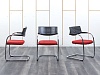 Конференц кресло для переговорной  Красный Ткань VITRA   (УДТК1-21032)