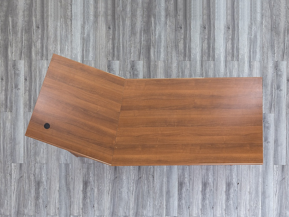 Стол для руководителя  2 450х900х760 ЛДСП Орех   (СРПХ-07084уц)