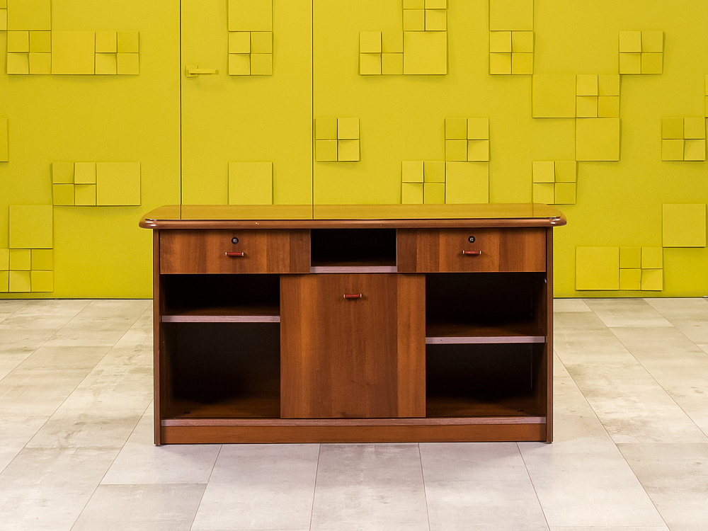 Тумба греденция  GOODFURNITURE CANNES 1250х540х655 МДФ Орех   Италия_ГРХ-141124