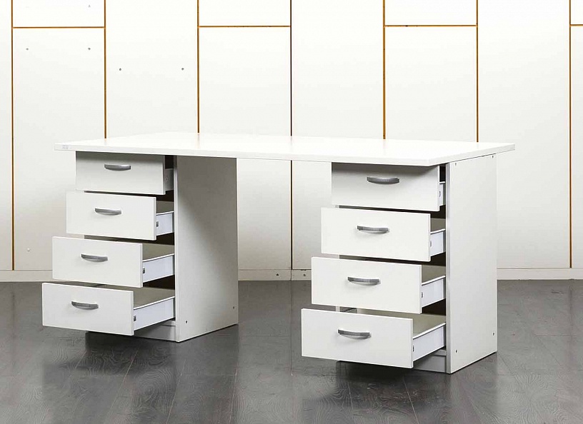 Комплект офисной мебели стол с тумбой  1 600х800х750 ЛДСП Белый   (СППБК-09031)