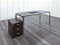 Стол для руководителя  1 800х800х740 Шпон Венге   (СРЕк-11082)