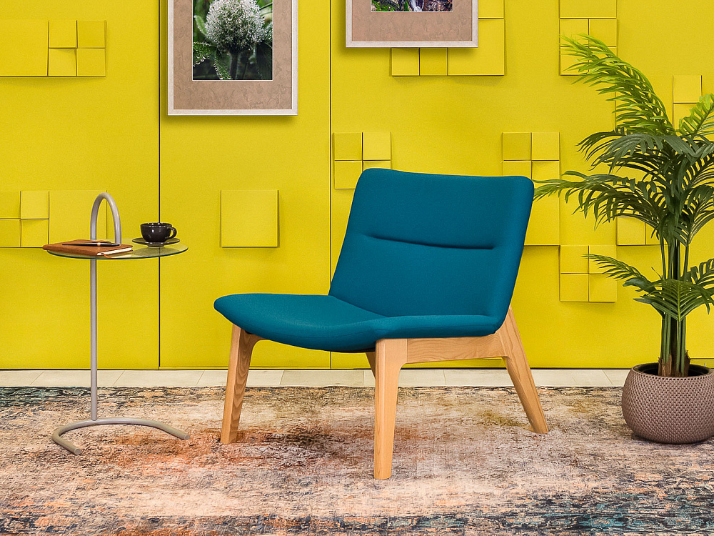 Мягкое кресло Oslo Lounge LD Seating Ткань Синий Чехия  КНТН-26025