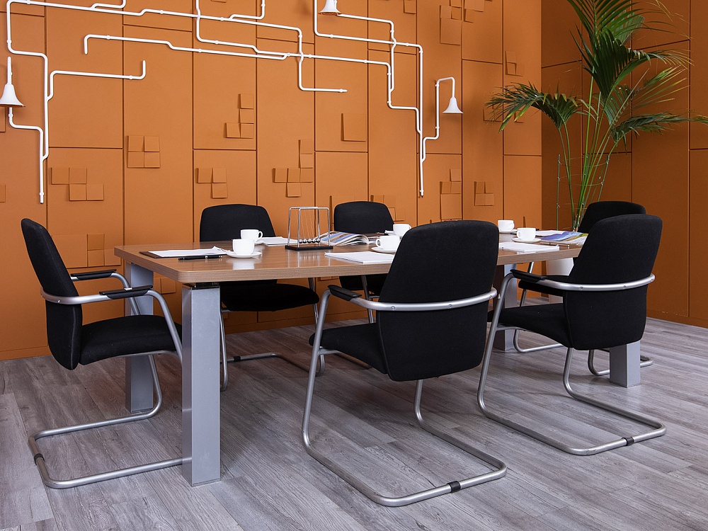 Офисный стол для переговоров  2 400х1 200х735 ЛДСП Дуб шамони   (СГПЗ-21025)