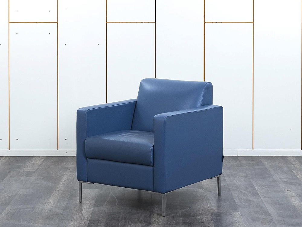 Мягкое кресло Herman Miller Кожа Синий   (Комплект из 3-х мягких кресел КНКНК1-13112)