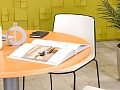 Обеденный стол Steelcase ЛДСП Бук Франция  СГКЛ1-110124