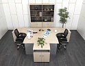 Купить Комплект офисной мебели стол с тумбой  3 260х1 200х750 ЛДСП Зебрано   (КОМЗ1-27041)