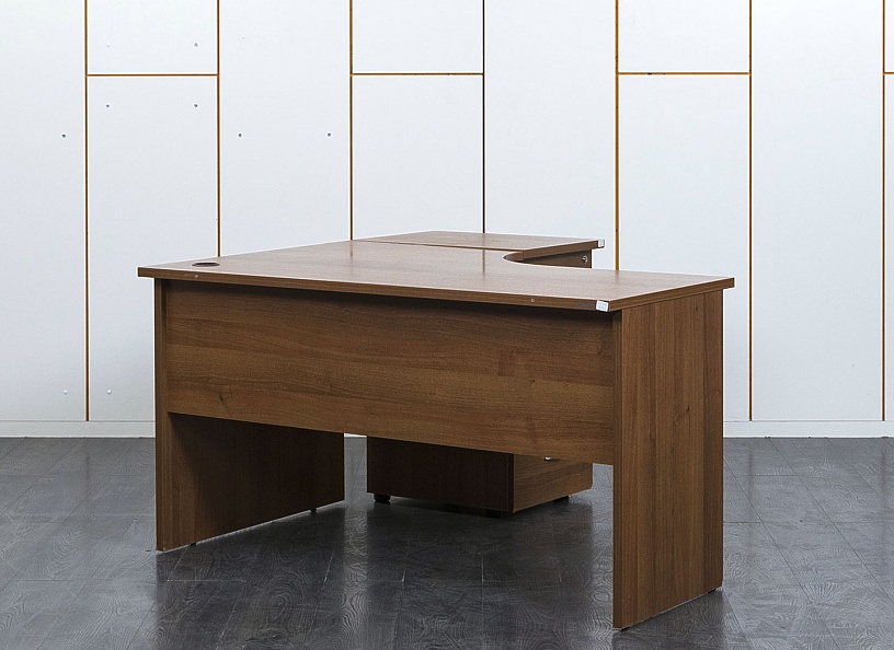 Комплект офисной мебели стол с тумбой  1 400х900х750 ЛДСП Орех   (СПУХКп-28091)