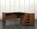 Купить Комплект офисной мебели стол с тумбой  1 600х1 800х760 ЛДСП Орех   (СПУХКп-19051)