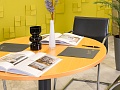 Обеденный стол Steelcase ЛДСП Бук Германия  СГКЛ2-110124