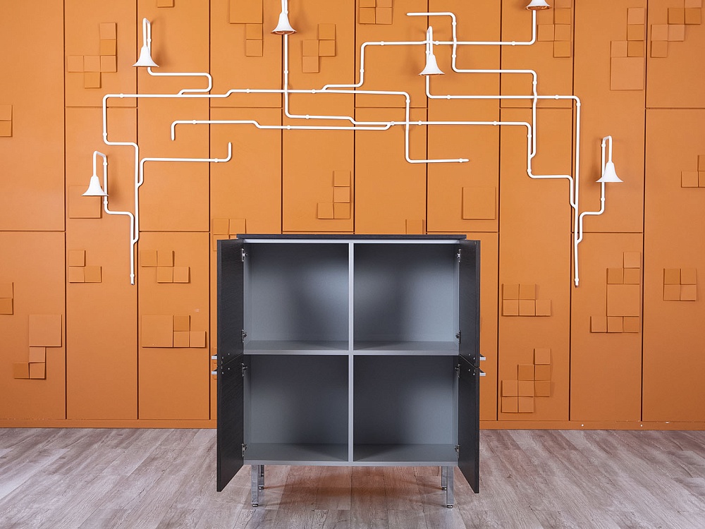 Шкаф для документов Sinetica 1 000х440х1 190 Шпон Венге DADO  (ШД4ДЕ-15054)