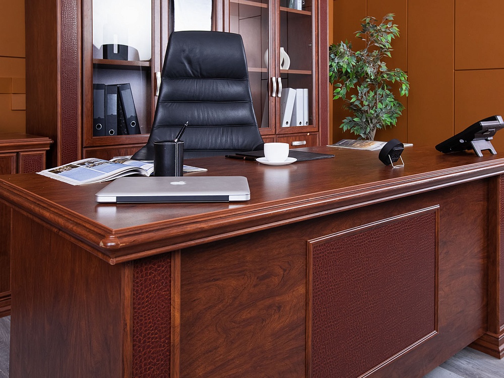 Кабинет руководителя  1 800х800х780 МДФ Вишня Porto  (КРШ-21035)