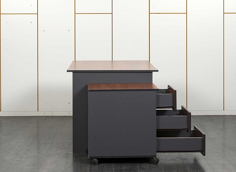 Комплект офисной мебели стол с тумбой  1 200х800х730 ЛДСП Вишня   (СППШК2-28041)
