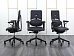 Офисное кресло руководителя  SteelCase Кожа Серый Please 1  (КРКС-08072)