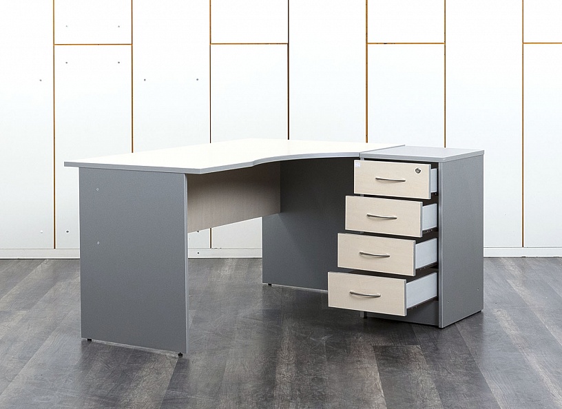 Комплект офисной мебели стол с тумбой  1 400х900х750 ЛДСП Клен   (СПУВКп-15082)