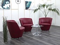 Мягкое кресло Walter Knoll Кожа Красный   (Комплект из 3-х мягких кресел ККККК-13112)