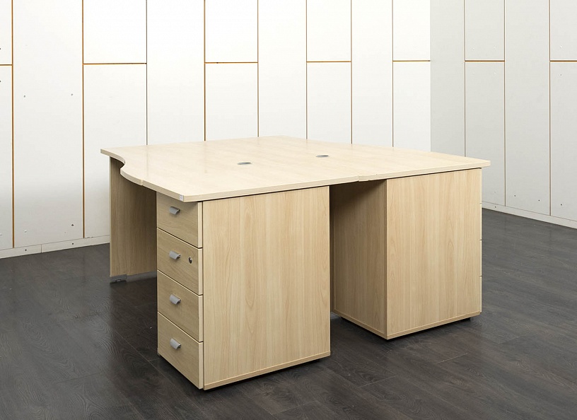 Комплект офисной мебели стол с тумбой  1 400х800х760 ЛДСП Клён   (СПУВК-19041)