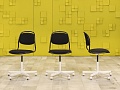 Офисное кресло для персонала на колесах IKEA Ткань Чёрный Швеция  КПТЧ-22076