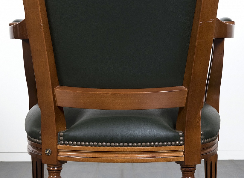 Конференц кресло для переговорной  Зеленый Кожа ART & MOBLE   (КГКЗ-30070)