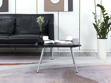 Журнальный столик Walter Knoll 620х620х380 Шпон Черный   (СЖПЧ-28121)