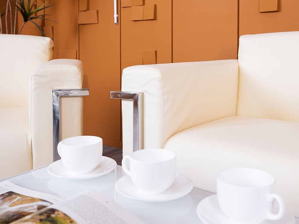 Комплект из 3-х мягких кресел Экокожа Бежевый  (КНКБК-24025)