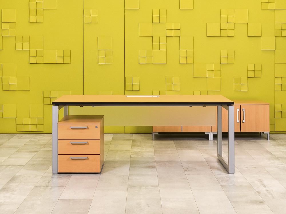 Стол для руководителя  Steelcase ЛДСП Ольха Франция  СРПЛ2-04026
