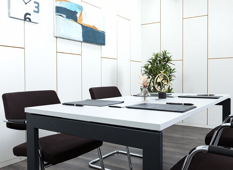 Офисный стол для переговоров  1 600х800х750 ЛДСП Серый   (СГПС1-28122)