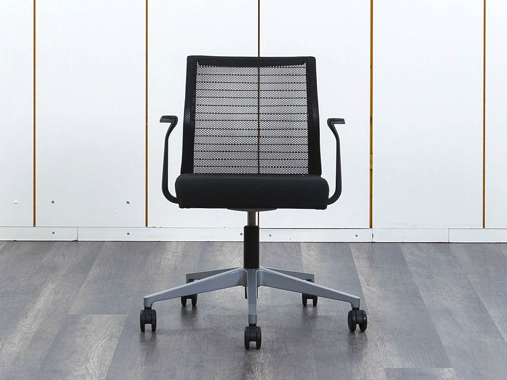 Конференц кресло для переговорной  Черный Ткань SteelCase   (КПТЧ-27062)