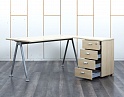 Купить Комплект офисной мебели стол с тумбой  1 600х1 600х750 ЛДСП Клен   (СПУВ1Кп-13033)