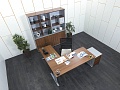 Кабинет руководителя Bene 1 800х1 800х750 Шпон Орех   (КРХ-07091)