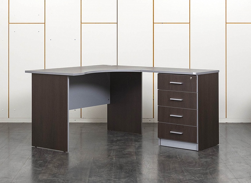 Комплект офисной мебели стол с тумбой  1 240х1 500х750 ЛДСП Венге   (СПУЕКп-14071)