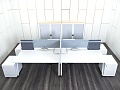 Комплект офисной мебели Herman Miller 3 200х1 650х1 180 ЛДСП Белый   (КОМБ1-13112)