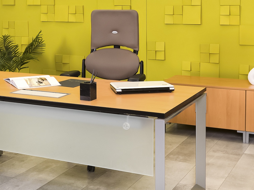 Стол для руководителя  Steelcase ЛДСП Ольха Франция  СРПЛ2-04026