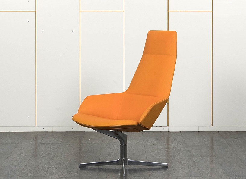 Мягкое кресло Arper  Кожа Оранжевый Aston Lounge   (УНКО-27051)