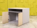 Офисная тумба для оргтехники   ЛДСП Зебрано Россия  ТО2ДЗ-31036